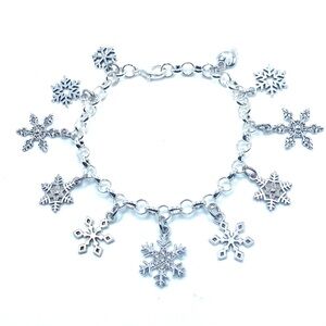 Snowflake Charm Bracelet Winter